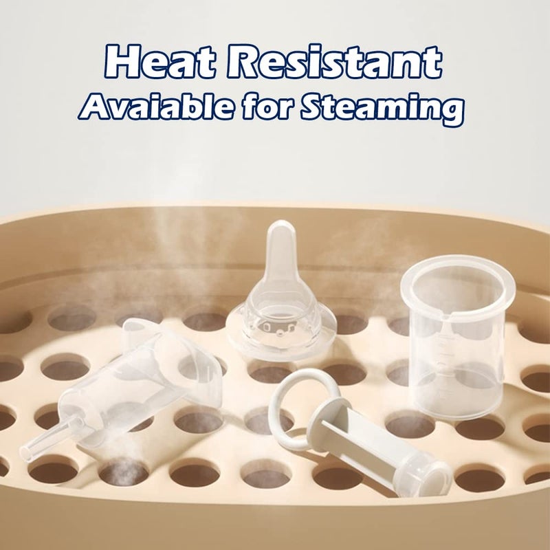 Elfzone Baby Medicine Dispenser Kit - 3PCS - Silicone Infant Medicine Syringe Pacifier Dropper, Toddler Feeding Pacifiers Dispensers Products for Babies Newborn Essentials Must Haves Medical Kits - Image 5